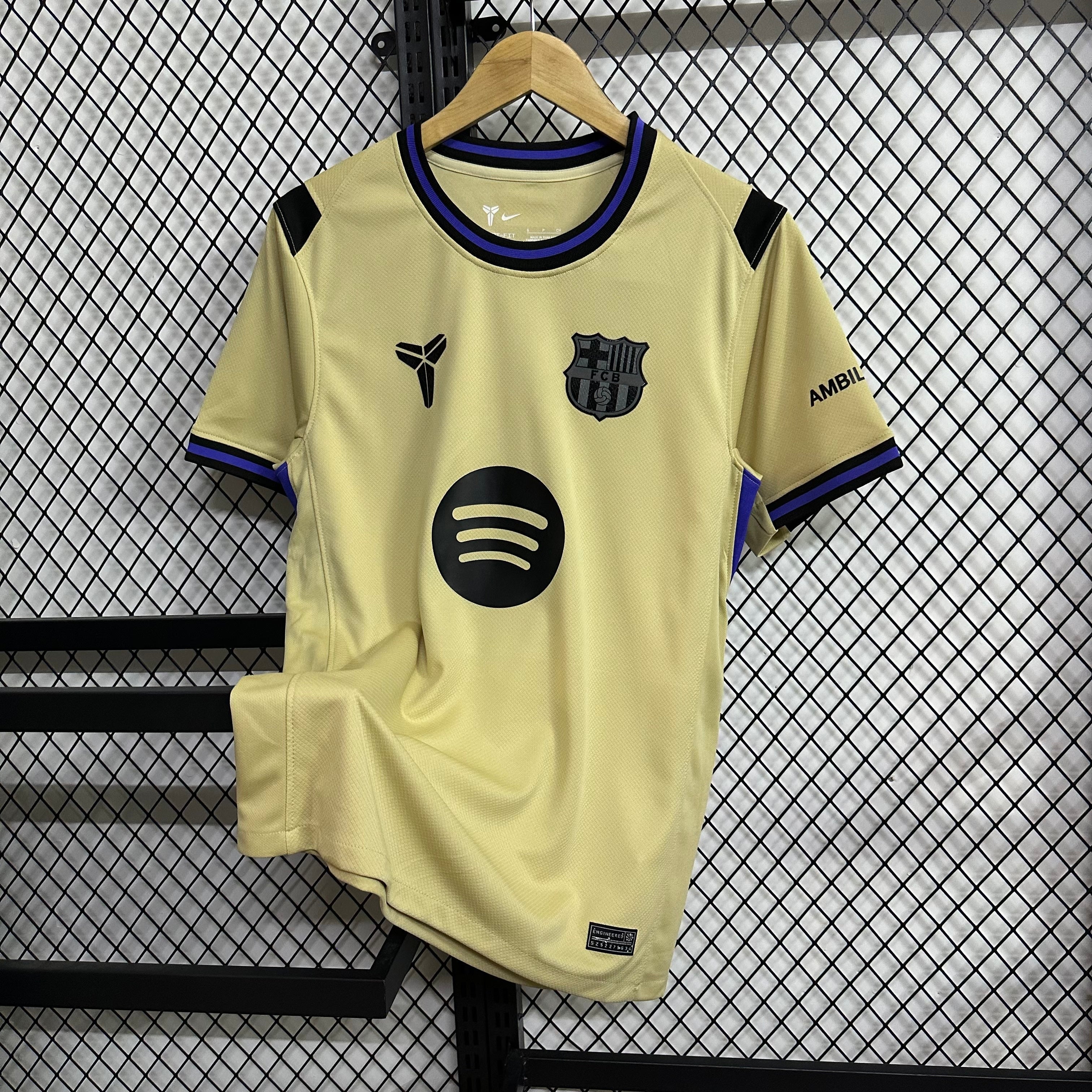 FC Barcelona Away Kit 2024/25 – Gold Kobe Tribute Edition